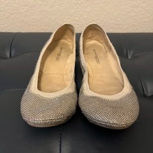 Bandolino Womens Slip On Ballet Flats Gold Size 9